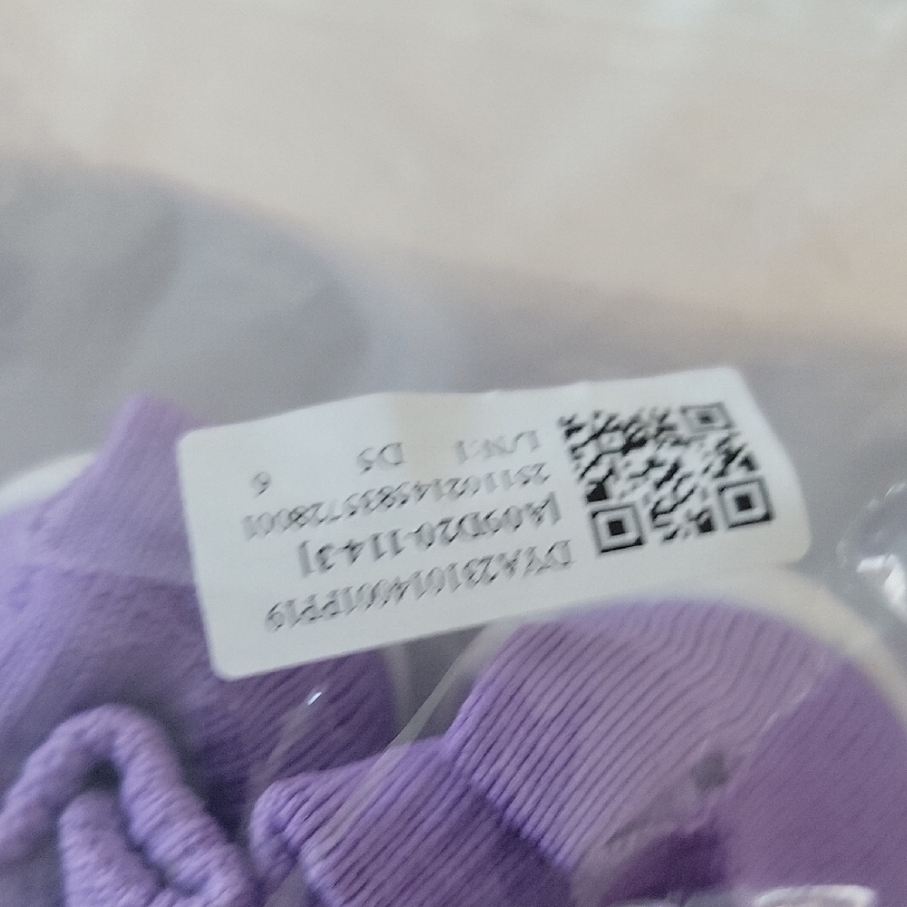Purple Floral Baby Booties - Picture 9 of 9